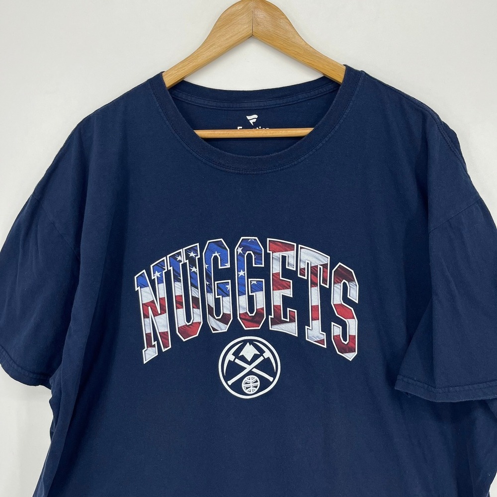 Fanatics Mens Denver Nuggets NBA Graphic T-Shirt Navy Blue 3XL - Picture 7 of 12